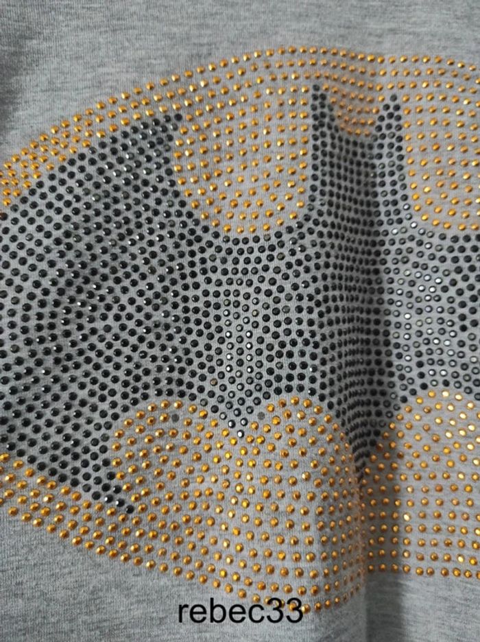 T-shirt batman logo strass - photo numéro 3