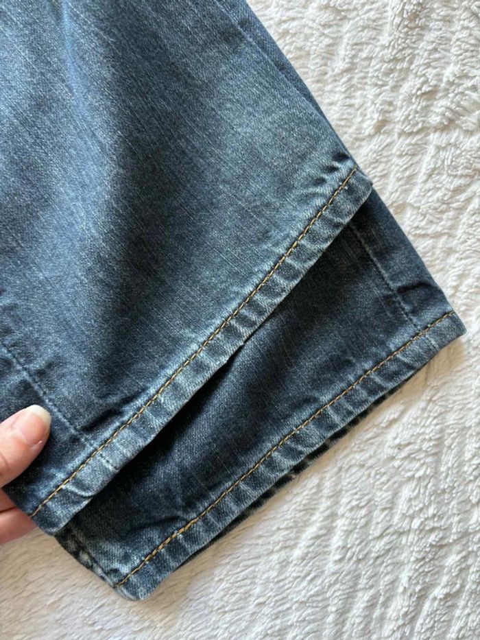 Jean Levi’s 514 regular Straight droit L42/44 W33 L30 Bleu brut délavé homme Mexique US rare - photo numéro 5