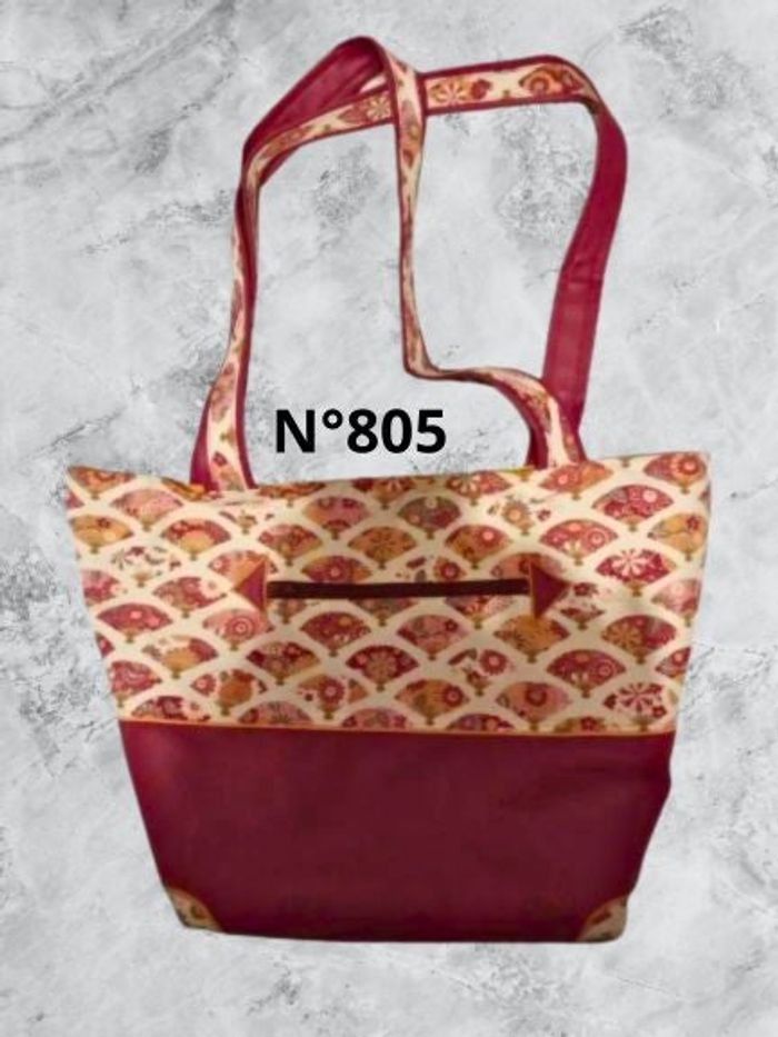 N°805 Sac cabas multicolore. L'atelier de pascaline.