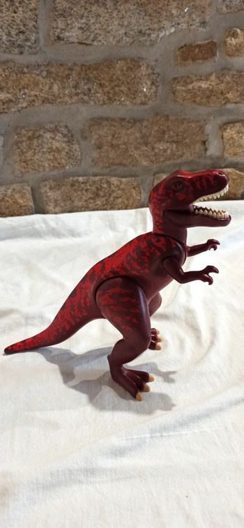 T-rex tyrannosaure dinosaure rouge playmobil