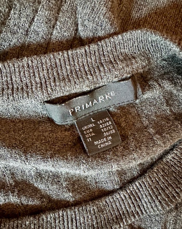 💜 Pull gris Primark taille L 💜 - photo numéro 6