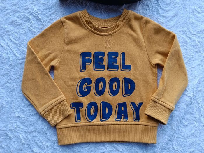 Sweat Garçon 3 ans Feel good today Tissaia - photo numéro 3