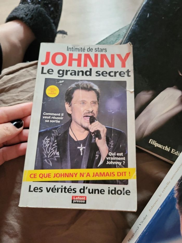 Lot 3 livres johnny hallyday - photo numéro 2