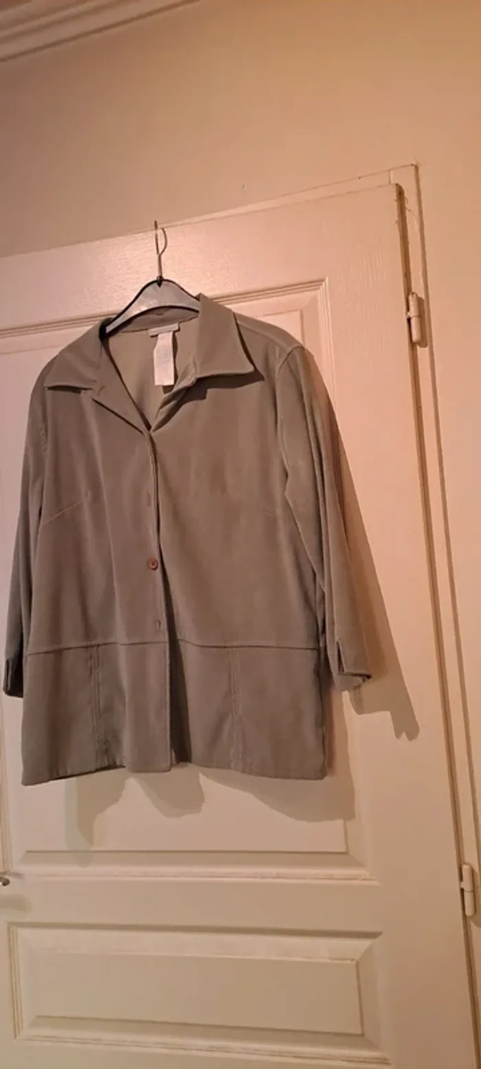 Veste kaki manches longues - Marque Pure&Simple - Taille 38 - Très bon état. - photo numéro 6