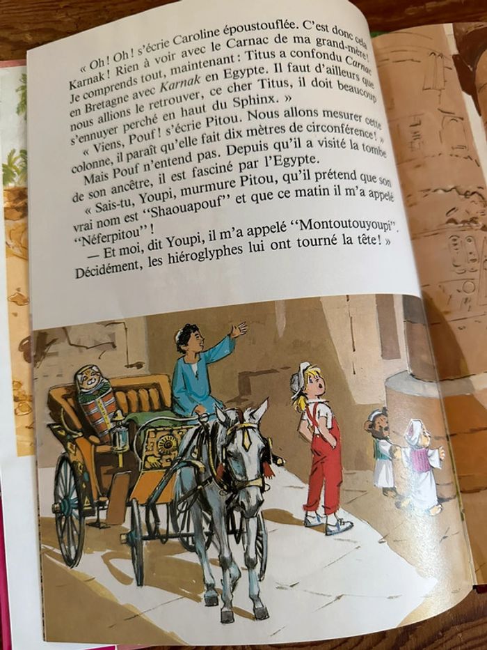 Livre bd album Pierre Probst multicolore Caroline en Égypte pyramides - photo numéro 3