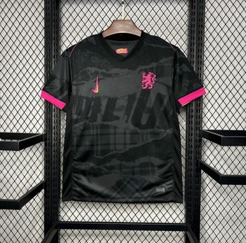 Maillot Chelsea FC Noir & Rose 2023/2024 – Taille S – Édition Premium