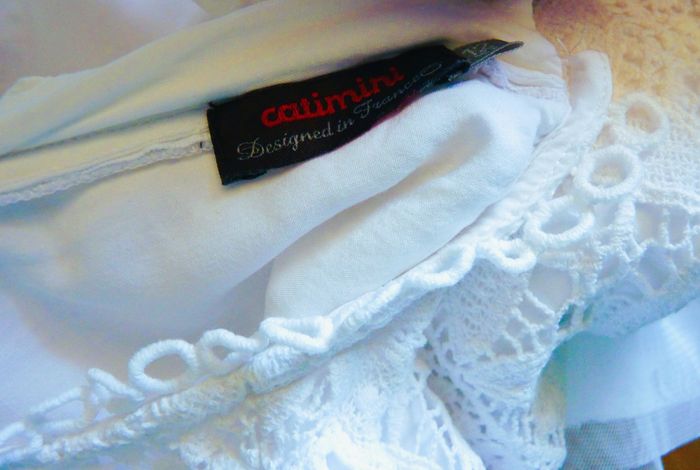 Robe Fille ceremonie Catimini 12 ans blanche mariage occasions speciales TBE - photo numéro 7