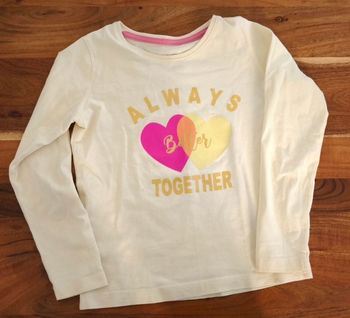 T-shirt manches longues fille primark 5 -6 ans