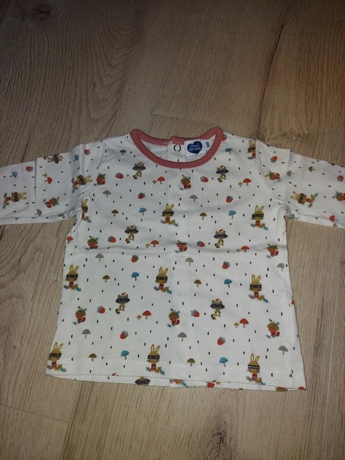 Tee-shirt ml 6 mois neuf