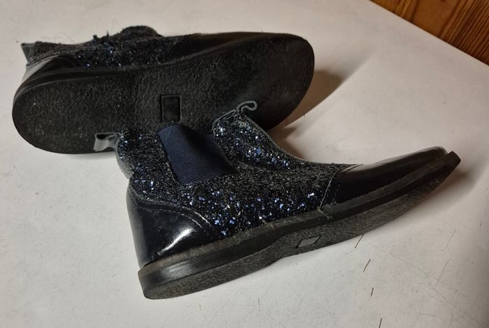 Bottines fille du pareil au même cuir taille 34 bleu marine - photo numéro 5