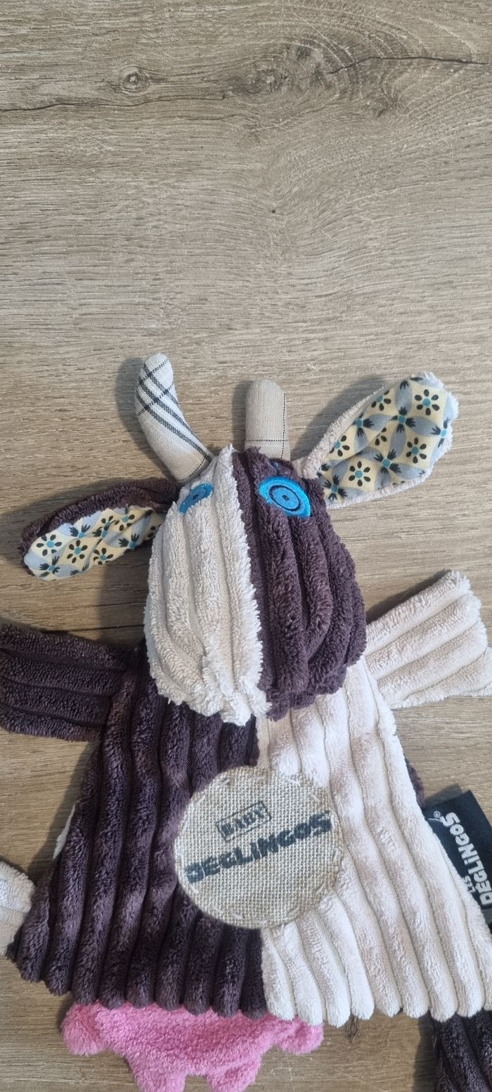 Doudou plat vache Les Déglingos - photo numéro 2