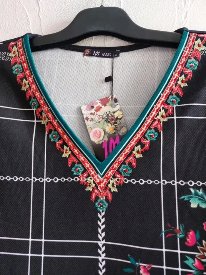 Robe imprimée colorée 101 IDÉES Taille S/M - photo numéro 3
