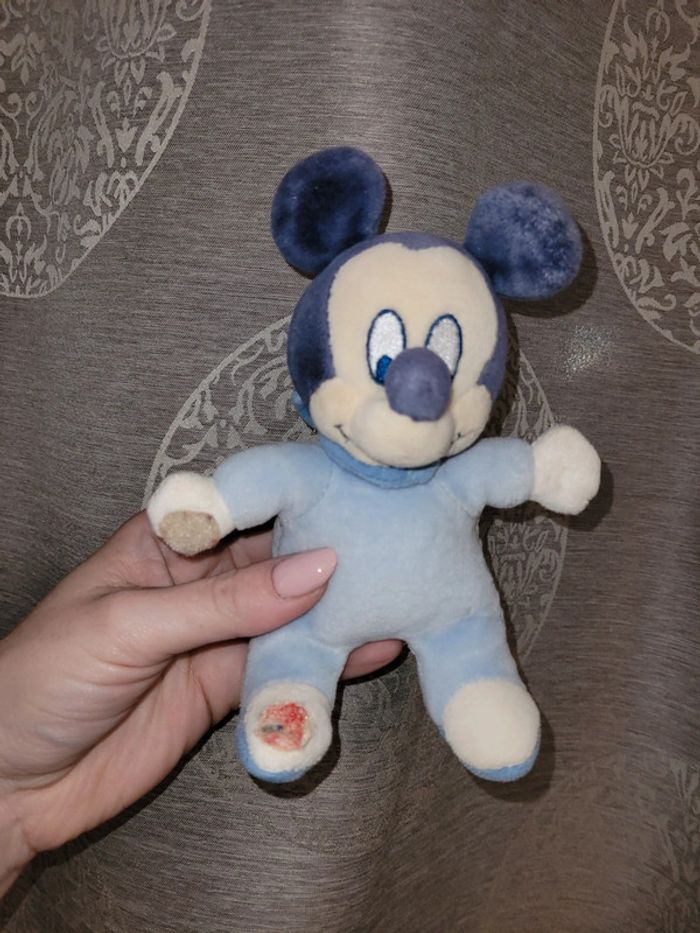Peluche mickey hochet disney