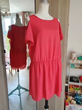 Robe rose corail noa B taille 42 XL