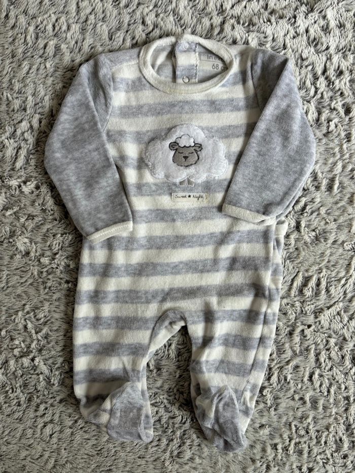 Pyjama velours In Extenso 6M - photo numéro 2