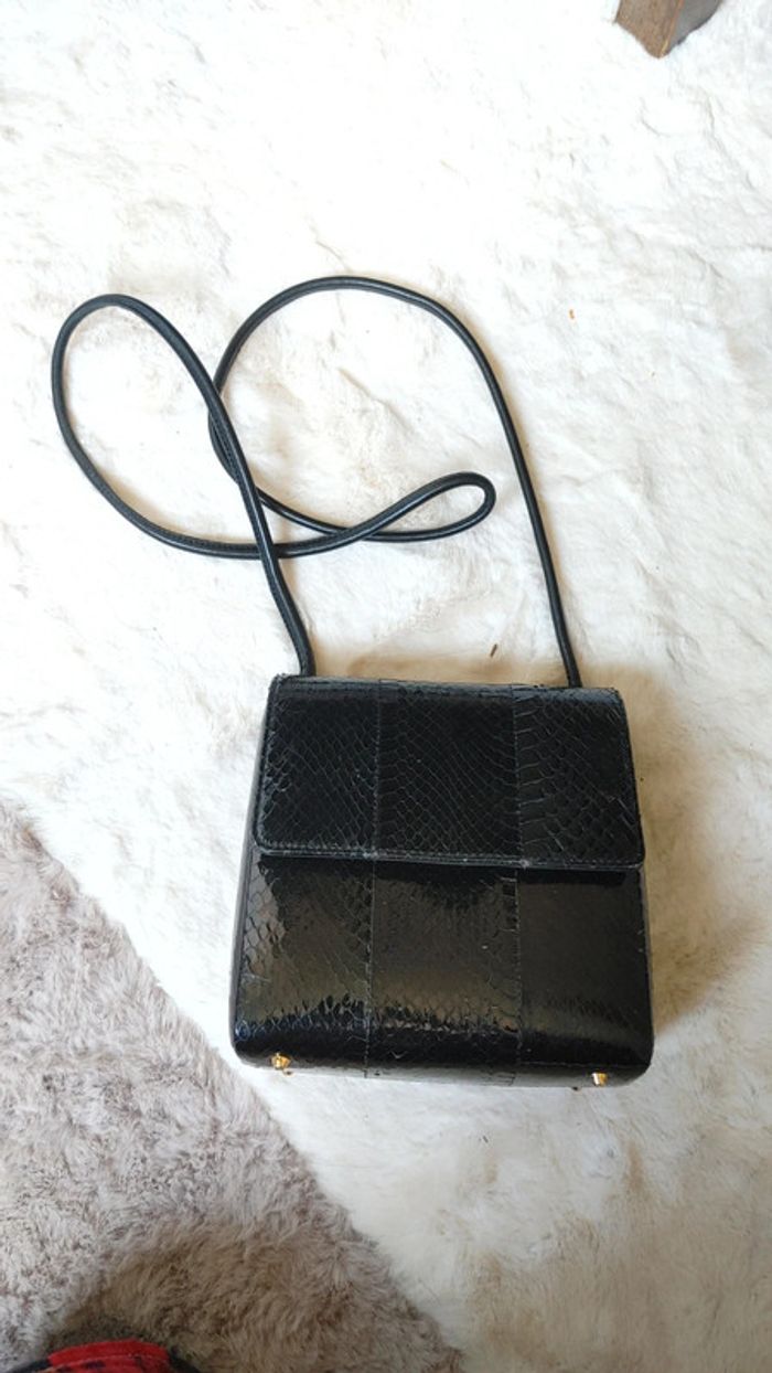 Sac à main en cuir exotique vintage - photo numéro 10