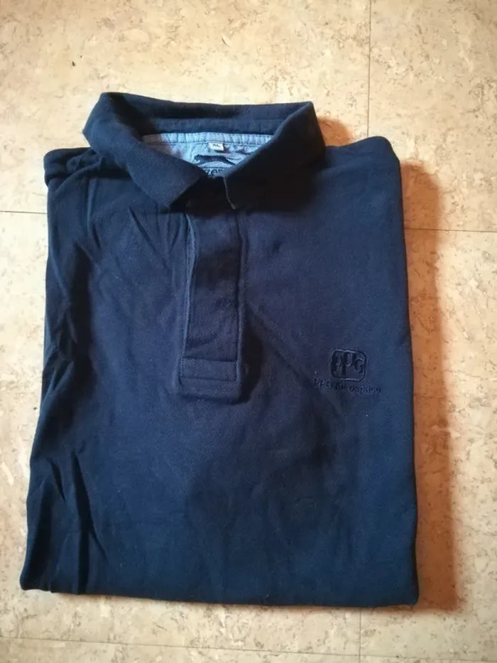 Polo bleu XL