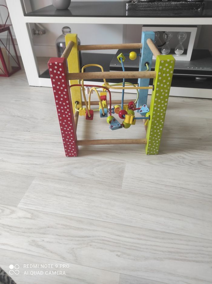 Cube boulier bois.