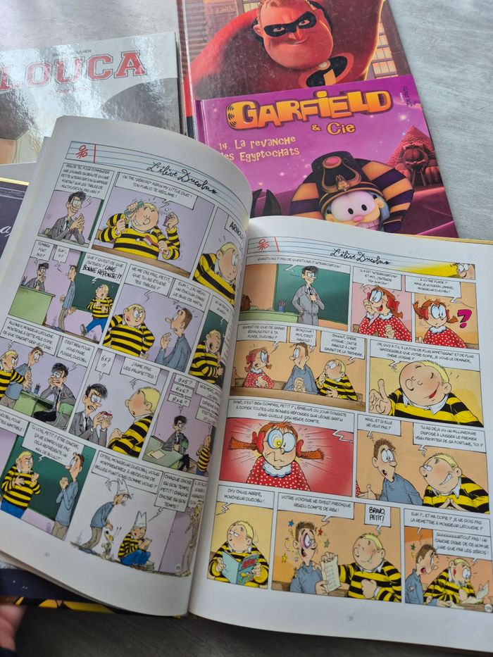 Lot  de 5 bandes dessinées Louca Garfield ducobu - photo numéro 4