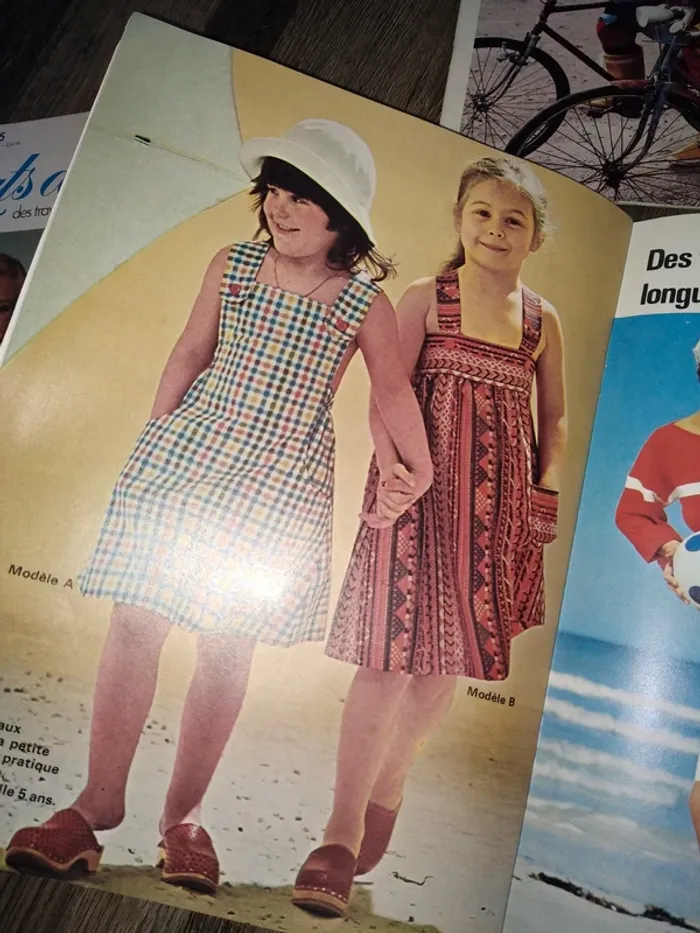 Magazines féminins doigts d'or couture tricot crochet vintage patrons - photo numéro 4