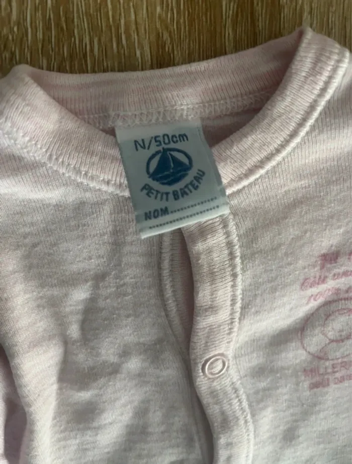Pyjama naissance à rayure Petit Bateau naissance - photo numéro 2