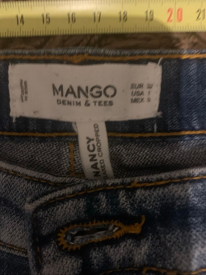 Pantacourt femme  jean’s marque mango taille 32 - photo numéro 4