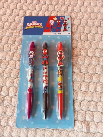 3 stylos spiderman