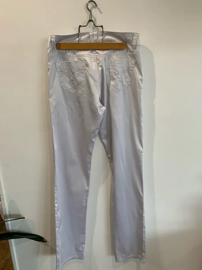 Pantalon droit blanc - photo numéro 5