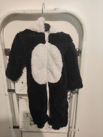 Combinaison chaude bébé panda Mes petits cailloux 3 mois 62cm
