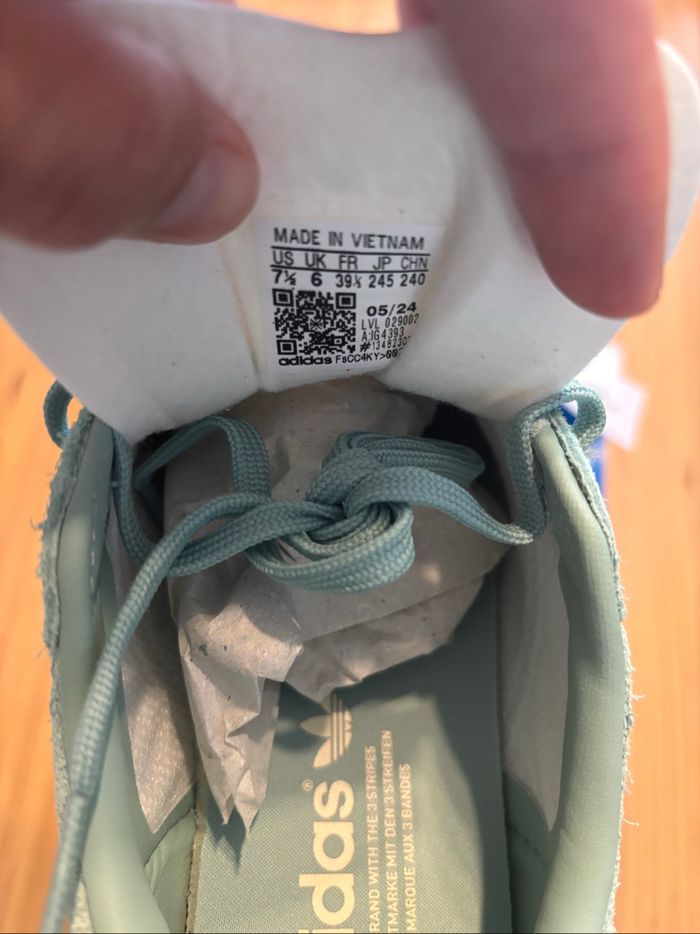 Adidas Gazelle vert Off White Taille 39 1/3 - photo numéro 8