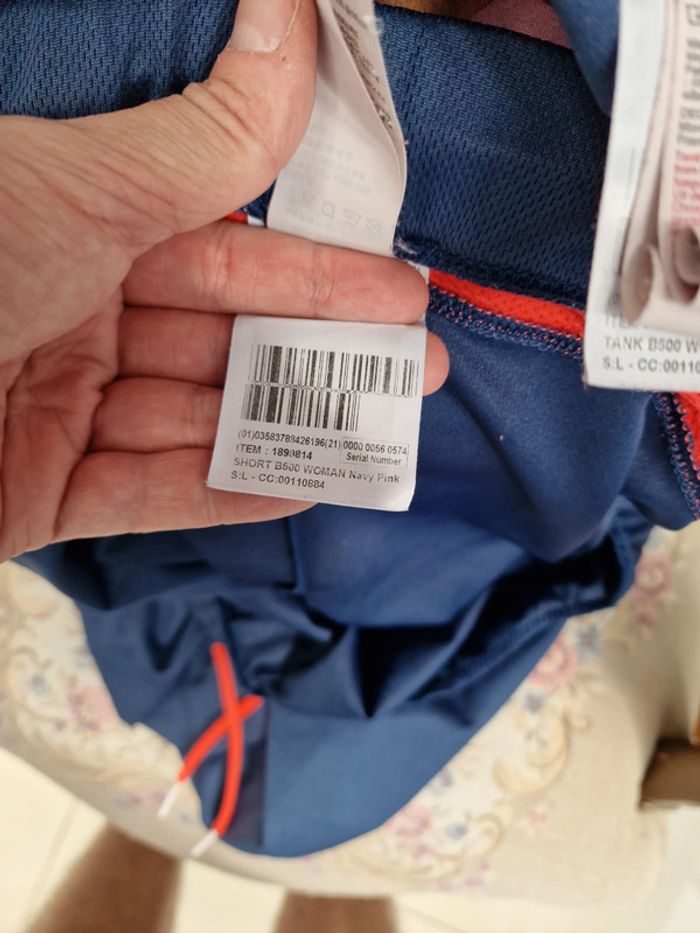 Ensemble Debardeur Short Bleu Marine Rose - photo numéro 9