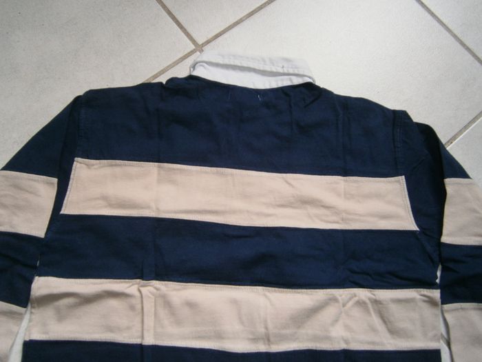 Polo ML rayé marine/beige 12 ans - photo numéro 7