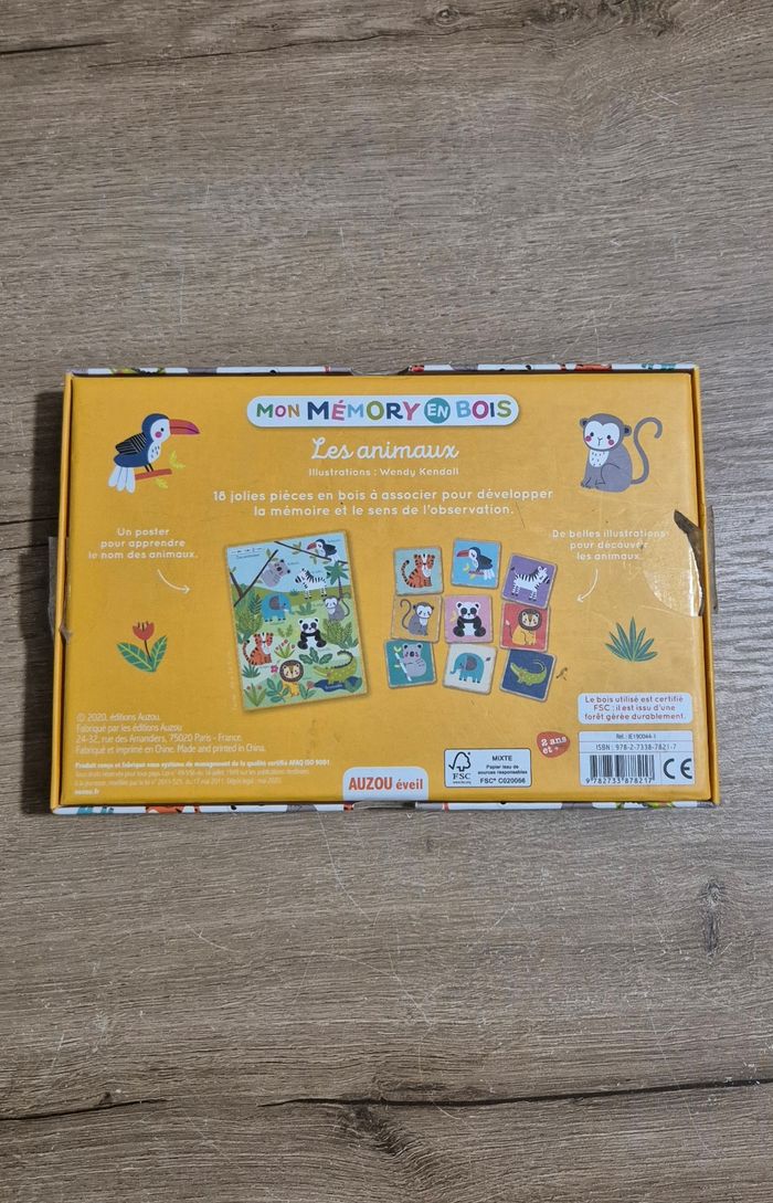 Mon memory en bois : Les animaux - photo numéro 4