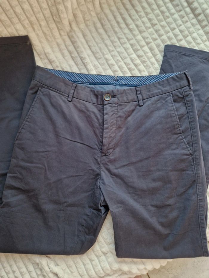 Pantalon chino bleu marine Tommy Hilfiger homme