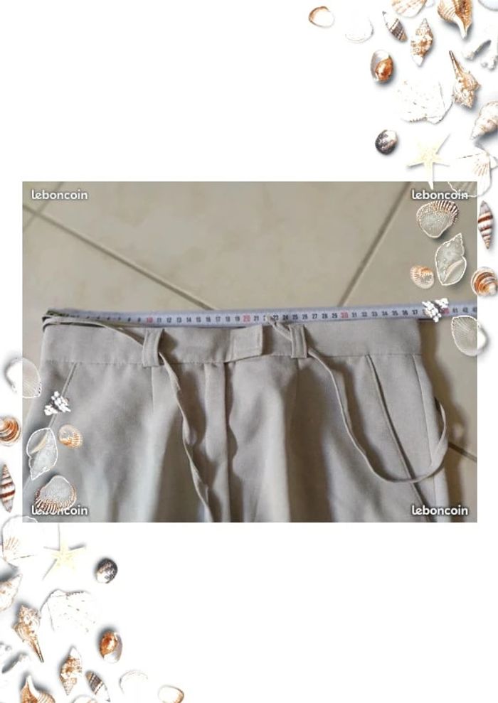 pantalon gris 38 avec scratch - photo numéro 5