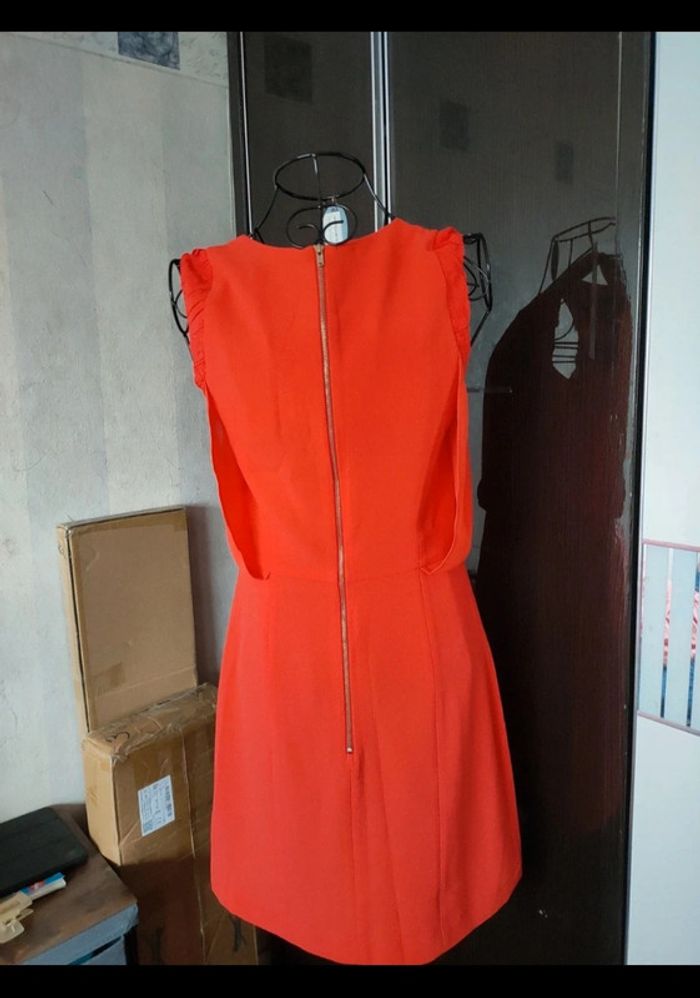 Robe sans manches de soirée en Corail - photo numéro 2