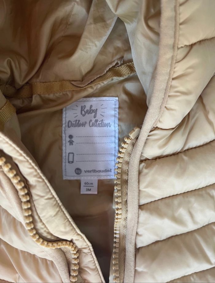 Manteau bébé matelassé Verbaudet – 3 mois – Neuf - photo numéro 3