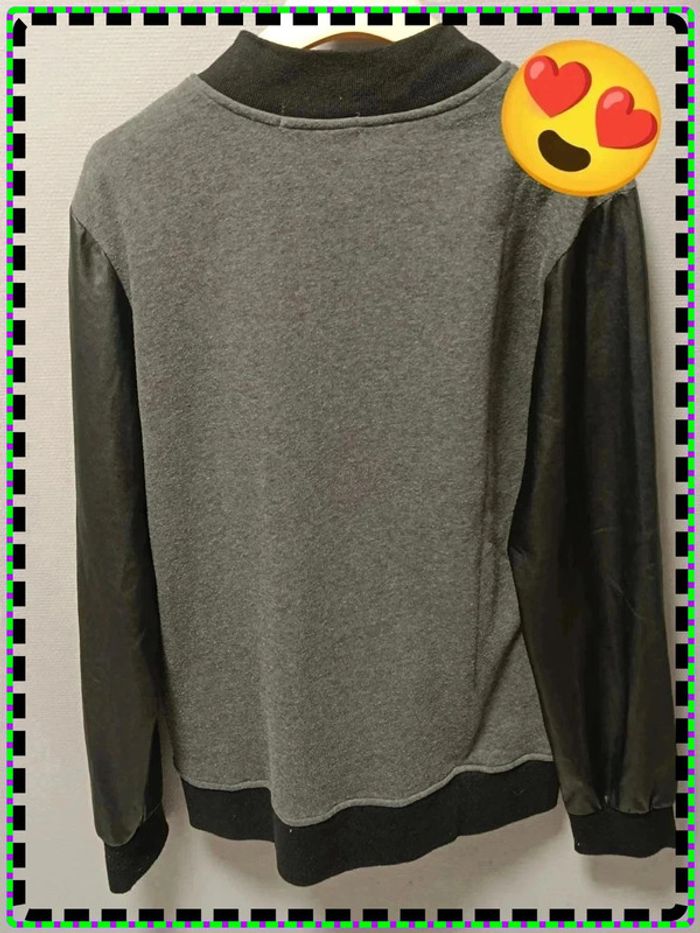 🧥 Veste bomber grise et noire – Style vintage Y2K - photo numéro 5