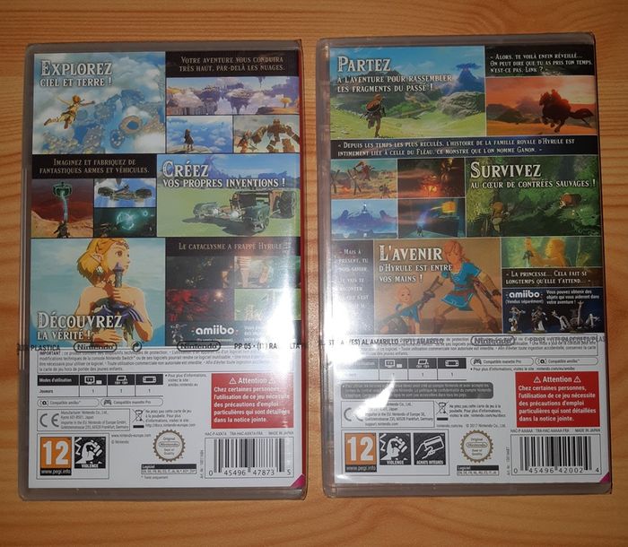 Lot de 2 jeux Nintendo Switch - The Legend of Zelda - photo numéro 2