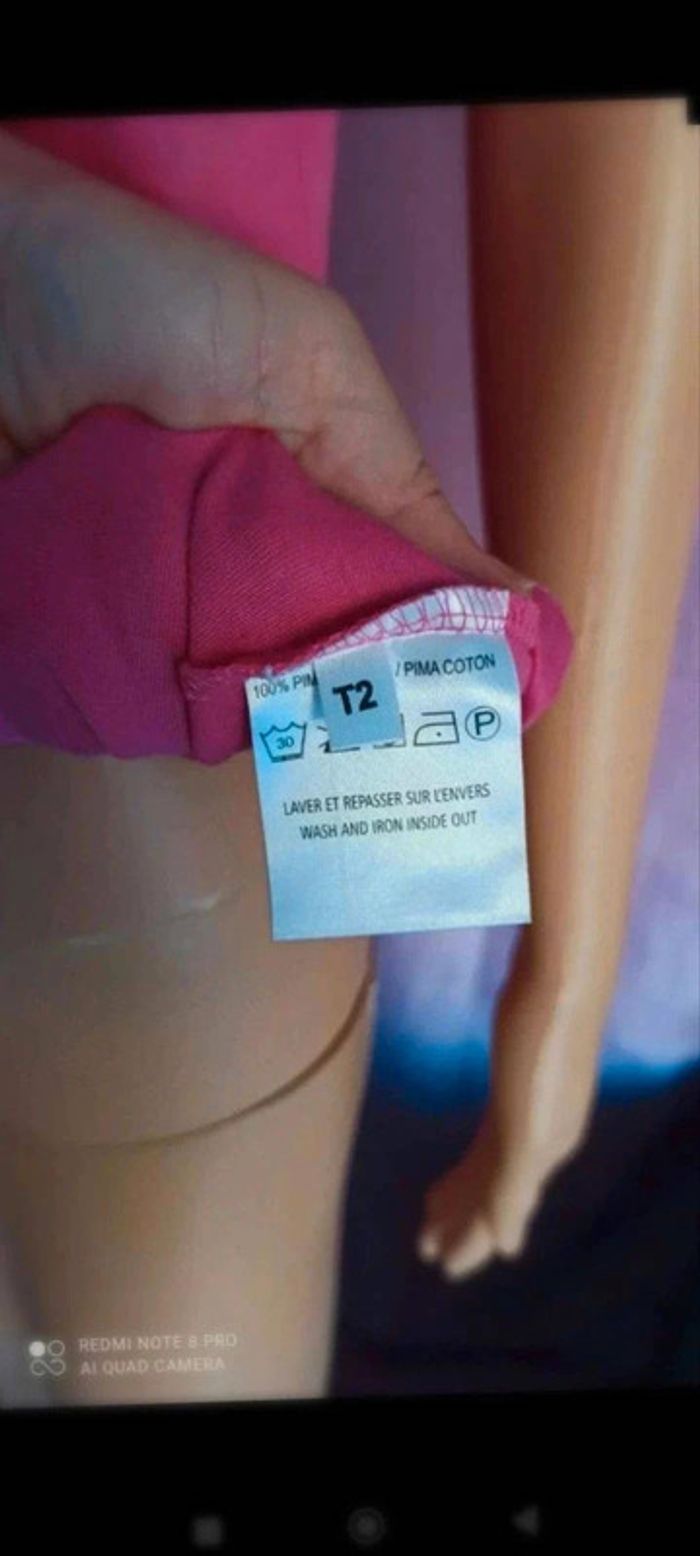 Débardeur  rose  taille  2 - photo numéro 3
