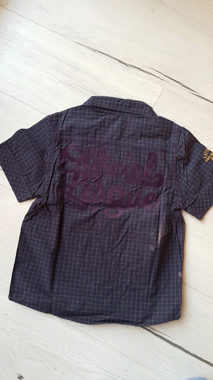 Chemise à carreaux manches courtes catimini garçon 8ans neuve - photo numéro 5