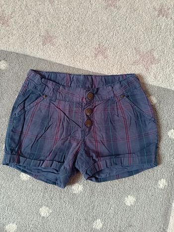 Short à carreaux Fille 5 ans Nky