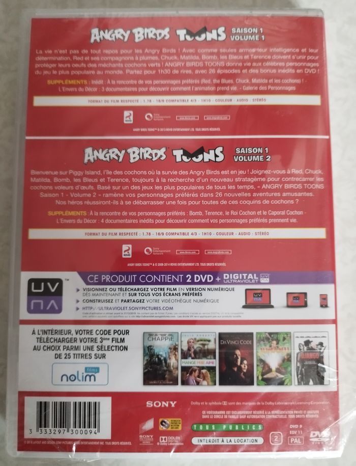 Pack de 3 DVD Films Neufs 100% Fun, Pur Birds et Gourmand pour enfants - photo numéro 7