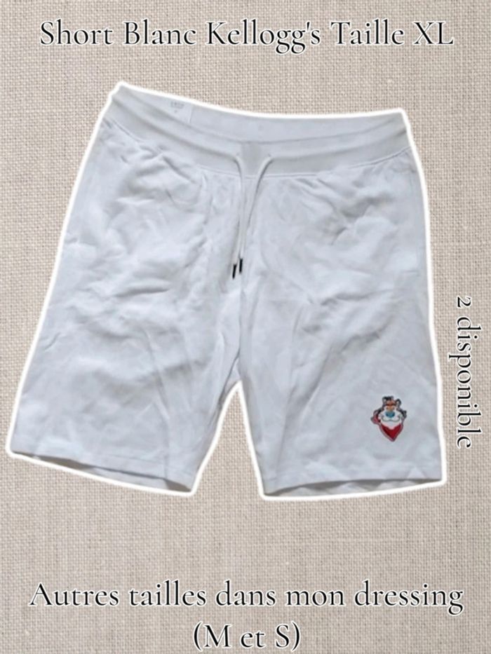 Short Blanc Kellogg's Taille XL