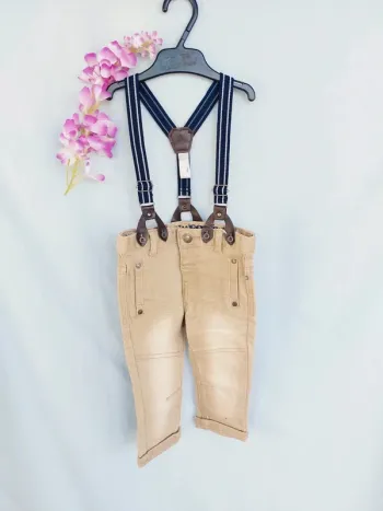 Pantalon + bretelles neuf 12 mois Gémo