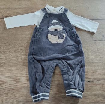 Ensemble salopette bébé 3 mois
