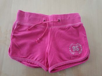 Short souple fille 2 ans rose