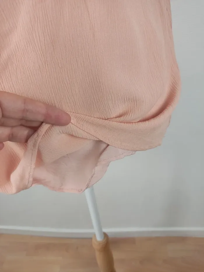 Débardeur rose poudré à bretelles noires taille 42 Cop Copine - photo numéro 6