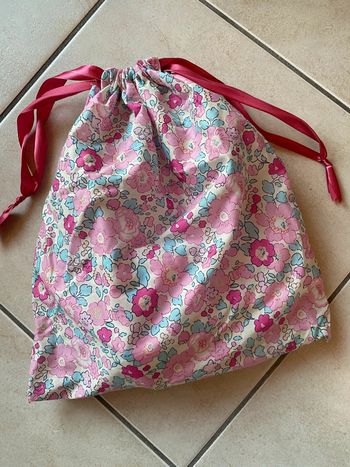 Pochette pochon liberty rose