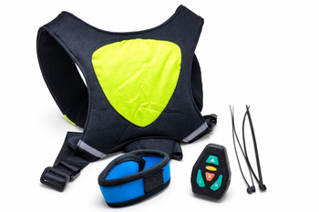 Gilet de signalisation vélo LED clignotant avec télécommande